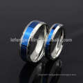 New arrival blue titanium lovers rings, his and hers matching promise rings jewelry